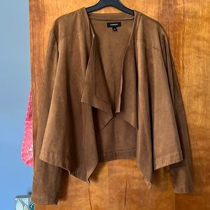 Torrid suede crop jacket size 1